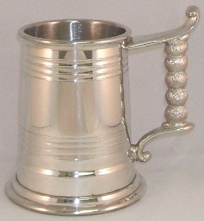 Monk Rope Handle Fine English Pewter Tankard